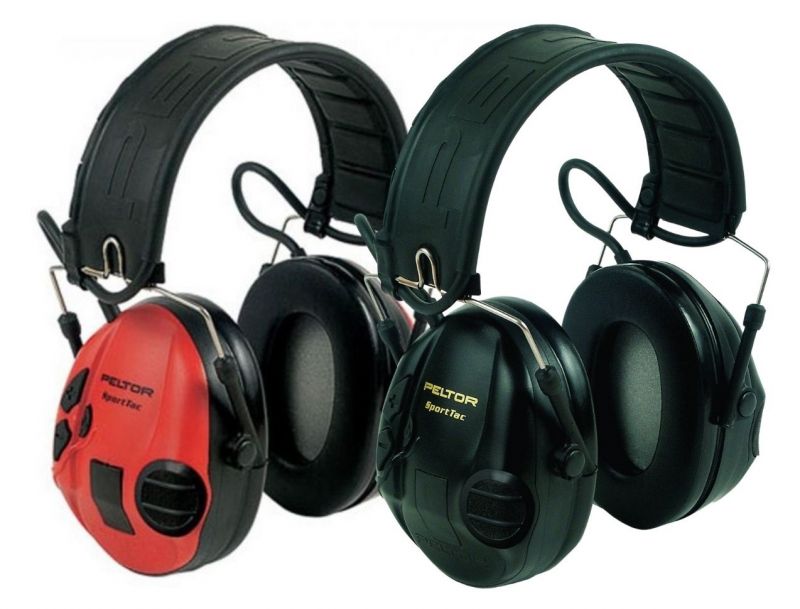 Casque électronique 3M PELTOR SportTac rouge / noir