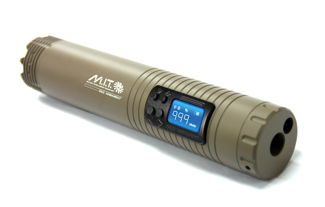 Traceur G&G ARMAMENT MIT Military Intelligence Tan 14 mm CCW avec chronographe et laser
