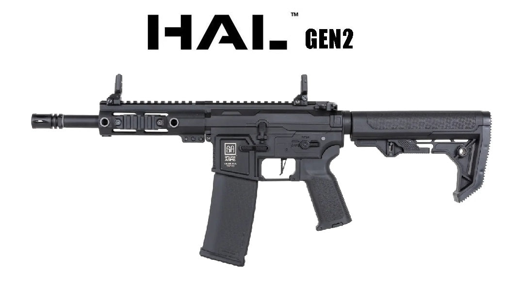 Réplique airsoft SPECNA ARMS SA-F04-RL FLEX Gen.2 BLDC HAL ETU Light Ops 6 mm AEG noire