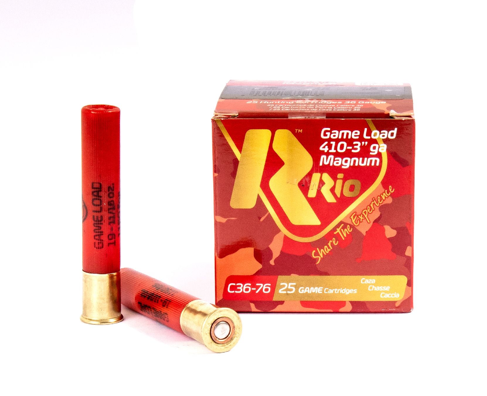 Cartouches RIO Game Load Magnum .410 19 g plomb n°6 bourre à jupe – Lot de 300 cartouches