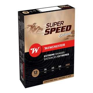 Lot de 400 cartouches WINCHESTER Super Speed G3 12/76 50 g plomb nickelé n°6 – Bourre à jupe