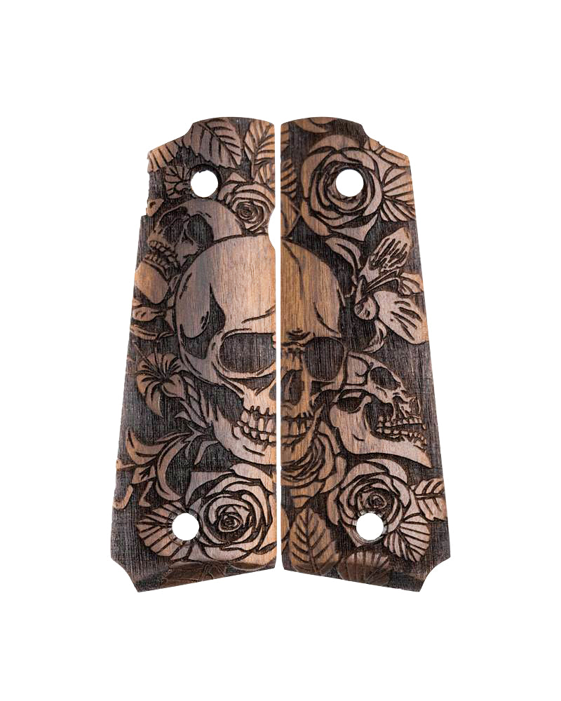 Plaquettes Bois MBT Skull pour Taurus PT1911