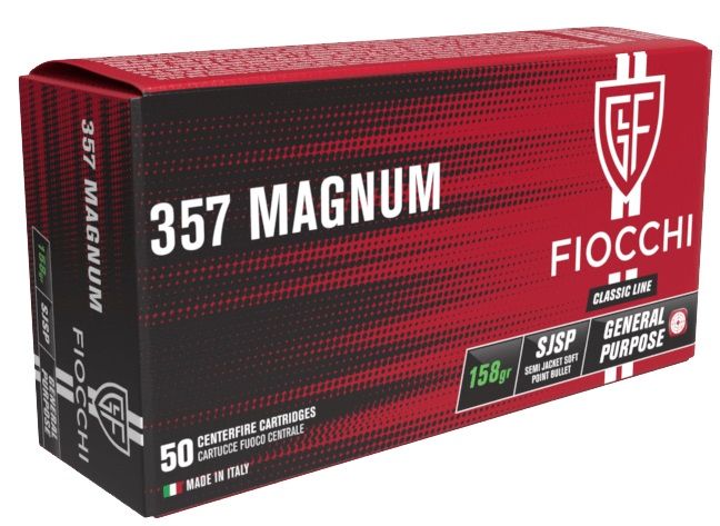 Cartouches FIOCCHI .357 Magnum SJSP 158 gr – Boîte de 50