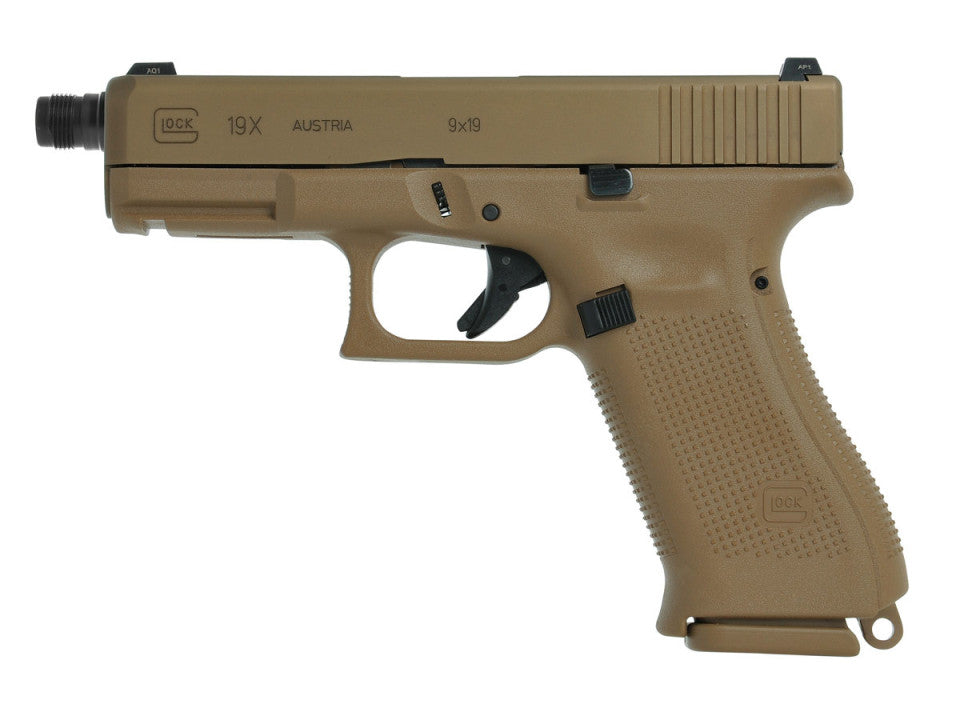 Pistolet GLOCK 19X Gen5 Coyote fileté calibre 9x19