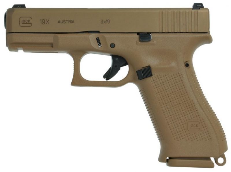 PISTOLET GLOCK 19X COYOTE CALIBRE 9X19