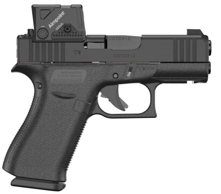 Pistolet GLOCK 43X A-CUT Gen 5 9x19 avec Aimpoint COA