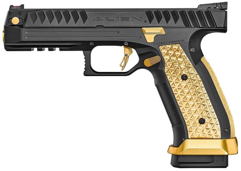 Pistolet LAUGO ARMS Alien Performance Full Kit Black Gold Limited Edition cal. 9x19