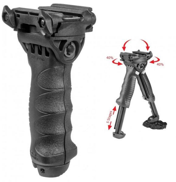 Poignée Avant Tactique Rotative et Bipied FAB DEFENSE T-POD G2